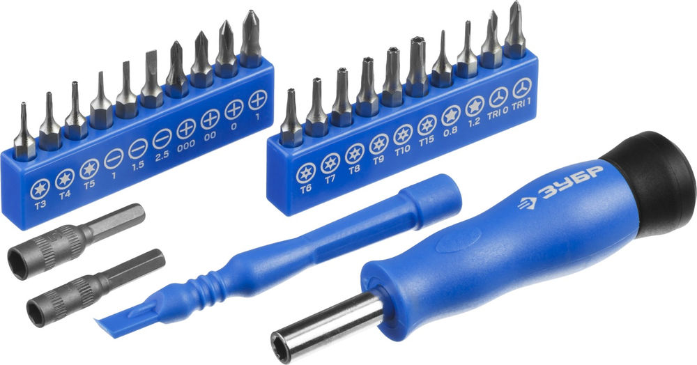 Набор отвертка для точных работ с насадками 24 предм. Профессионал ЗУБР 25648-H24