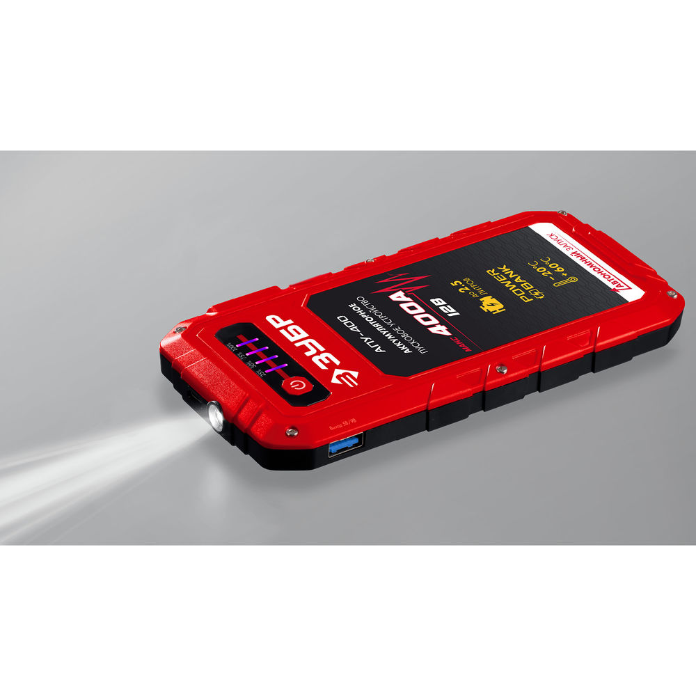 Пусковое устройство 12 В макс. 400 А аккумуляторное ЗУБР АПУ-400 59322