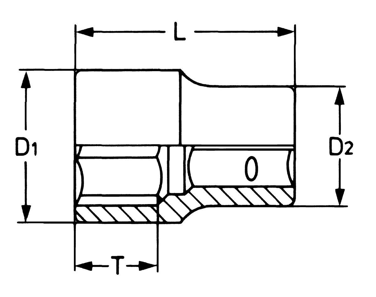 50850-6 Головка торцевая 1/2, 18 x 38.5 мм (HE-50850601883)