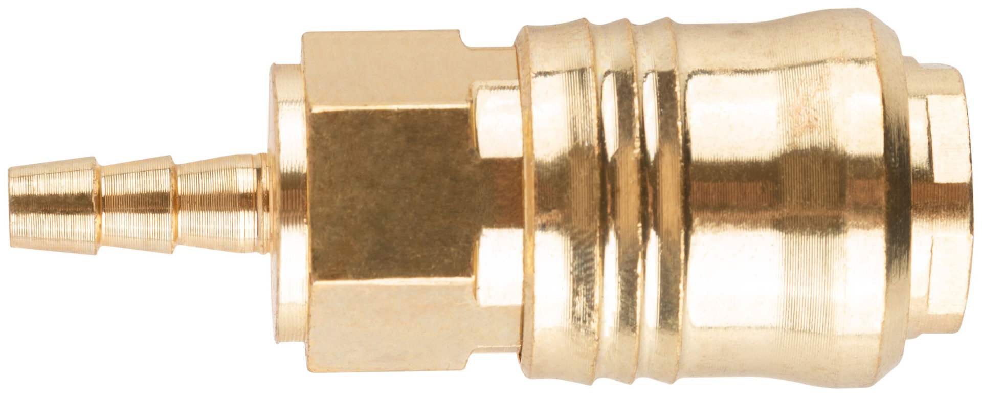 Адаптер быстросъемный с запорным клапаном с елочкой 6 мм (81152)