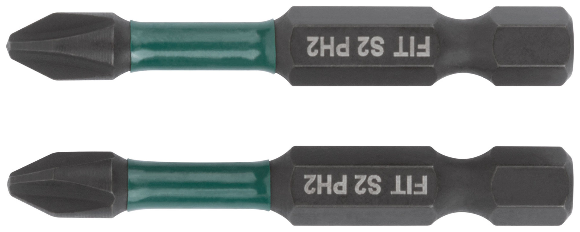 Биты кованые ударные, сталь S2, односторонние 50 мм PH2, Профи 2 шт., блистер (57481)