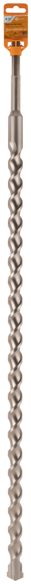 Бур по бетону CUTOP Profi Plus, SDS-Max с крестовым наконечником, 32x1000 мм (42-321000)