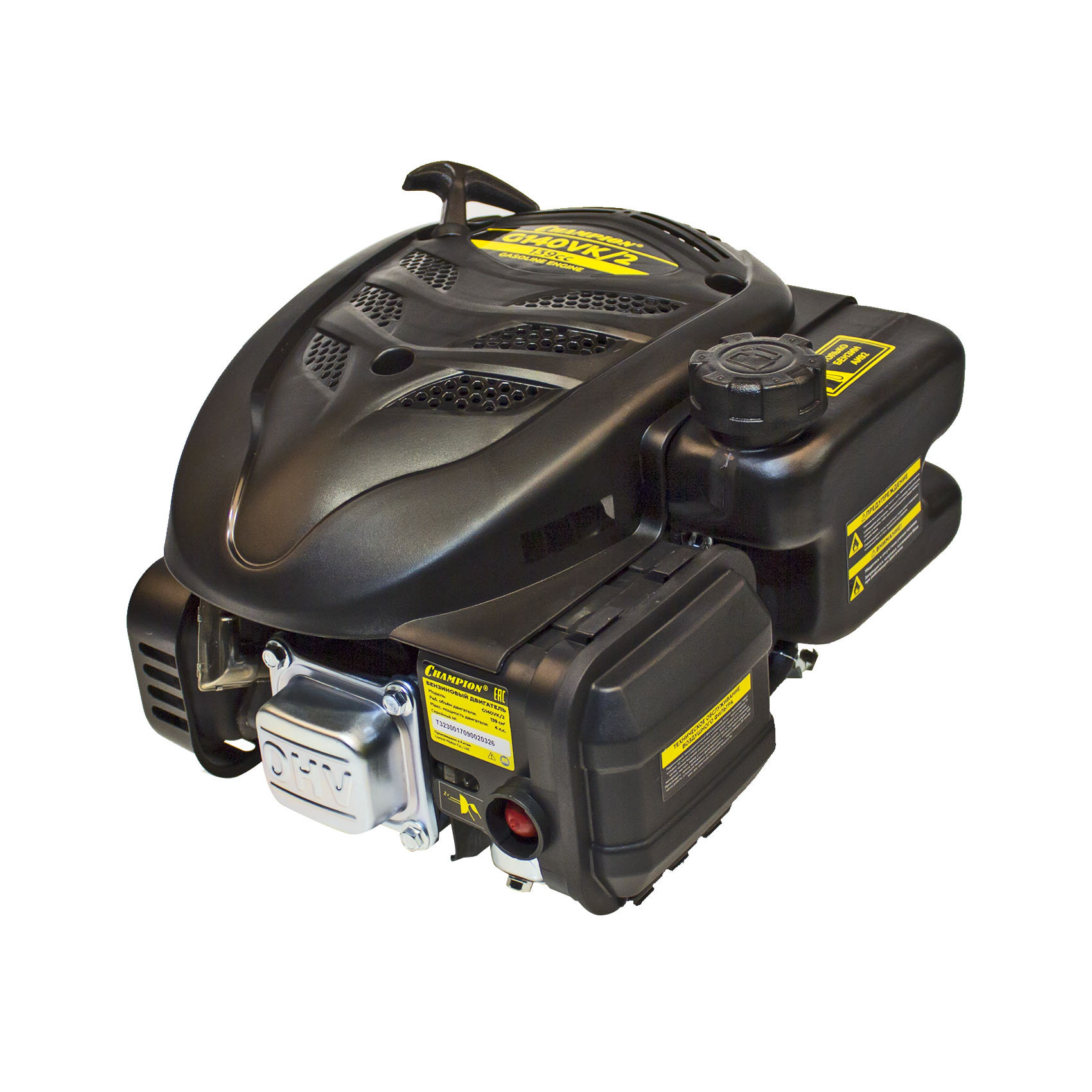 Двигатель 4лс/2,9кВт 139см? вертикальный 22,2мм шпонка 8,7кг для культиваторов CHAMPION G140VK/2