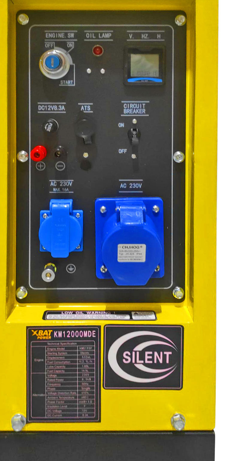 Генератор дизельный KM12000MDE 9000 Вт (KM12000MDE)