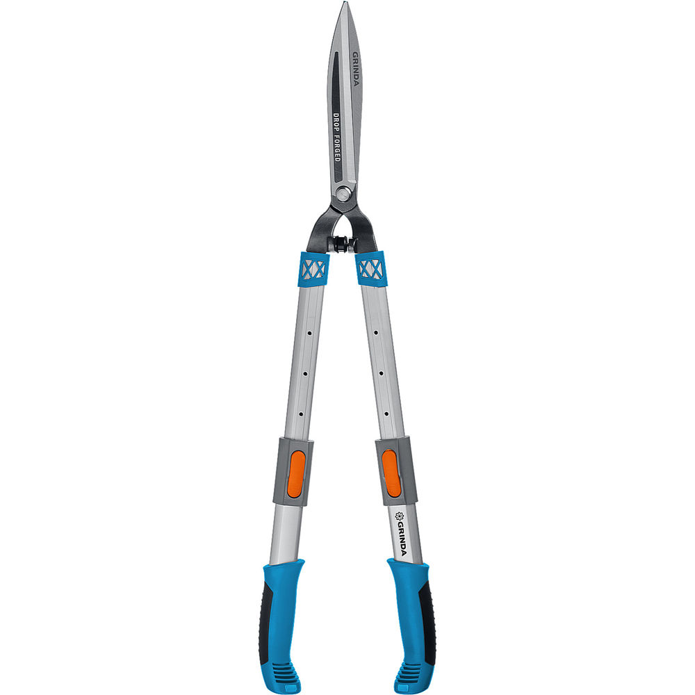 Кусторез FH-800T, длина 630 - 800 мм, кованые лезвия, телескопический, алюминиевые рукоятки, PROLine GRINDA 423790