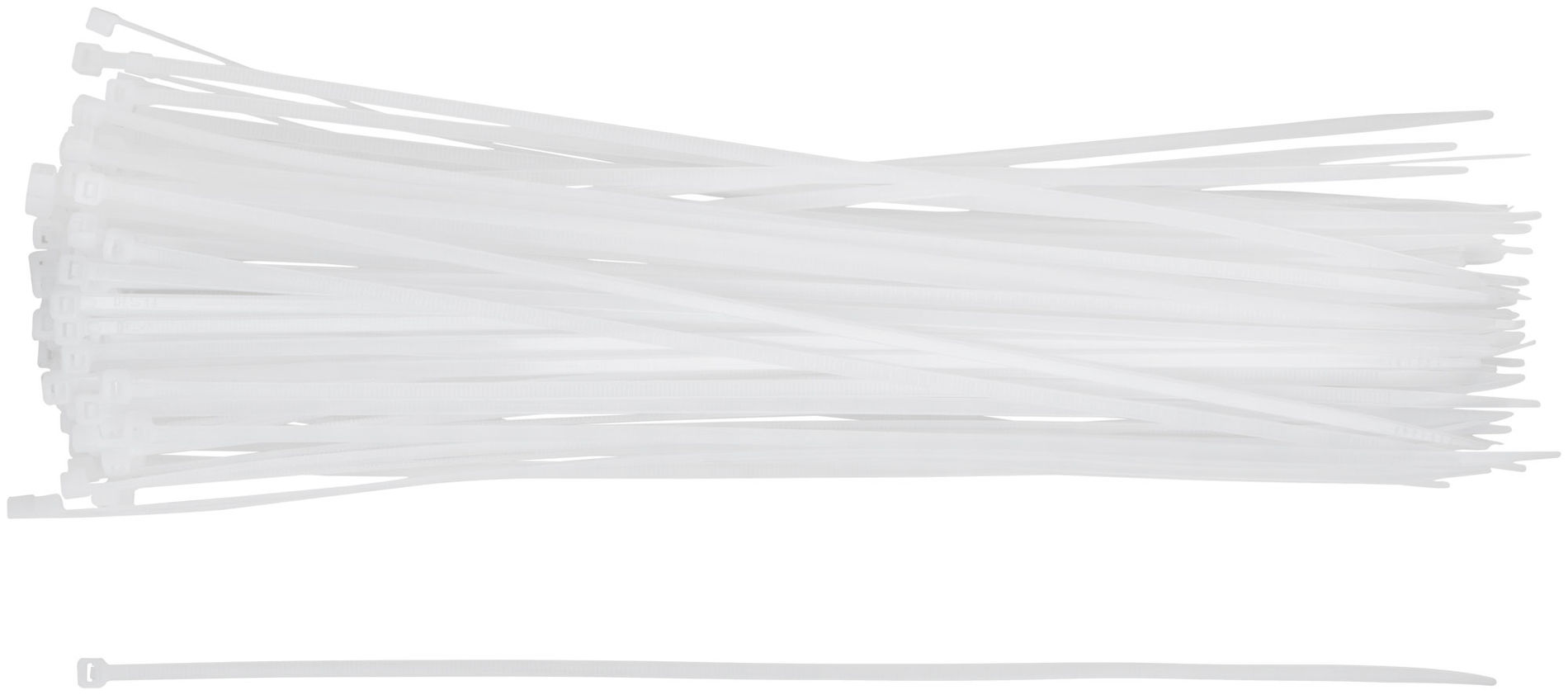 Хомуты нейлоновые для проводов, белые 100 шт., 3,6х300 мм (60249М)