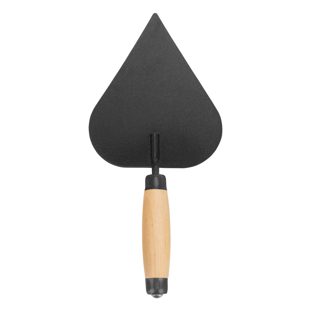 Кельма штукатура стальная, деревянная усиленная ручка (86224)