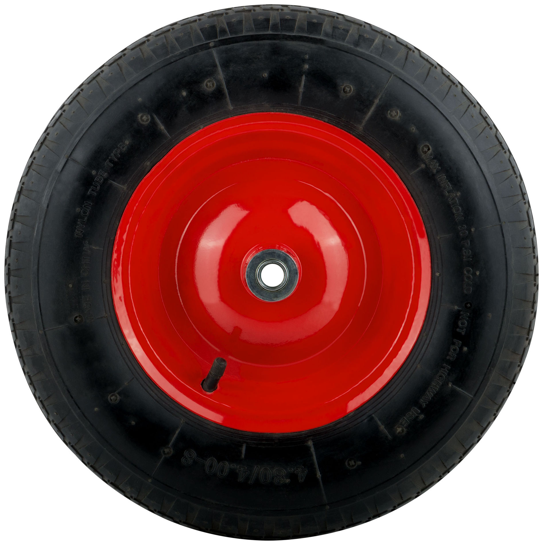 Колесо запасное 400х90x230 мм для тачки 77556 ( 4,80/4,00-8 ) ( посадка ширина 130 мм, диаметр 16 мм ) (77566)