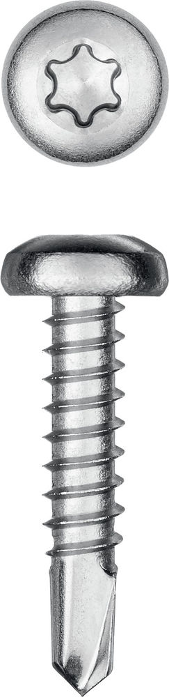 Саморез нержавеющий 19?3.9 мм DS-P А2 сверло полукруглая головка ТХ15 750 шт KRAFTOOL 300931-39-019