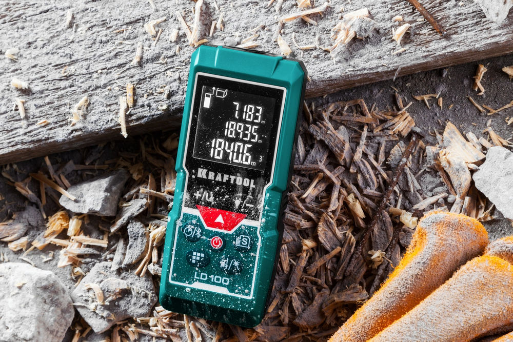 Дальномер лазерный 5 см - 100 м LD-100 KRAFTOOL 34765