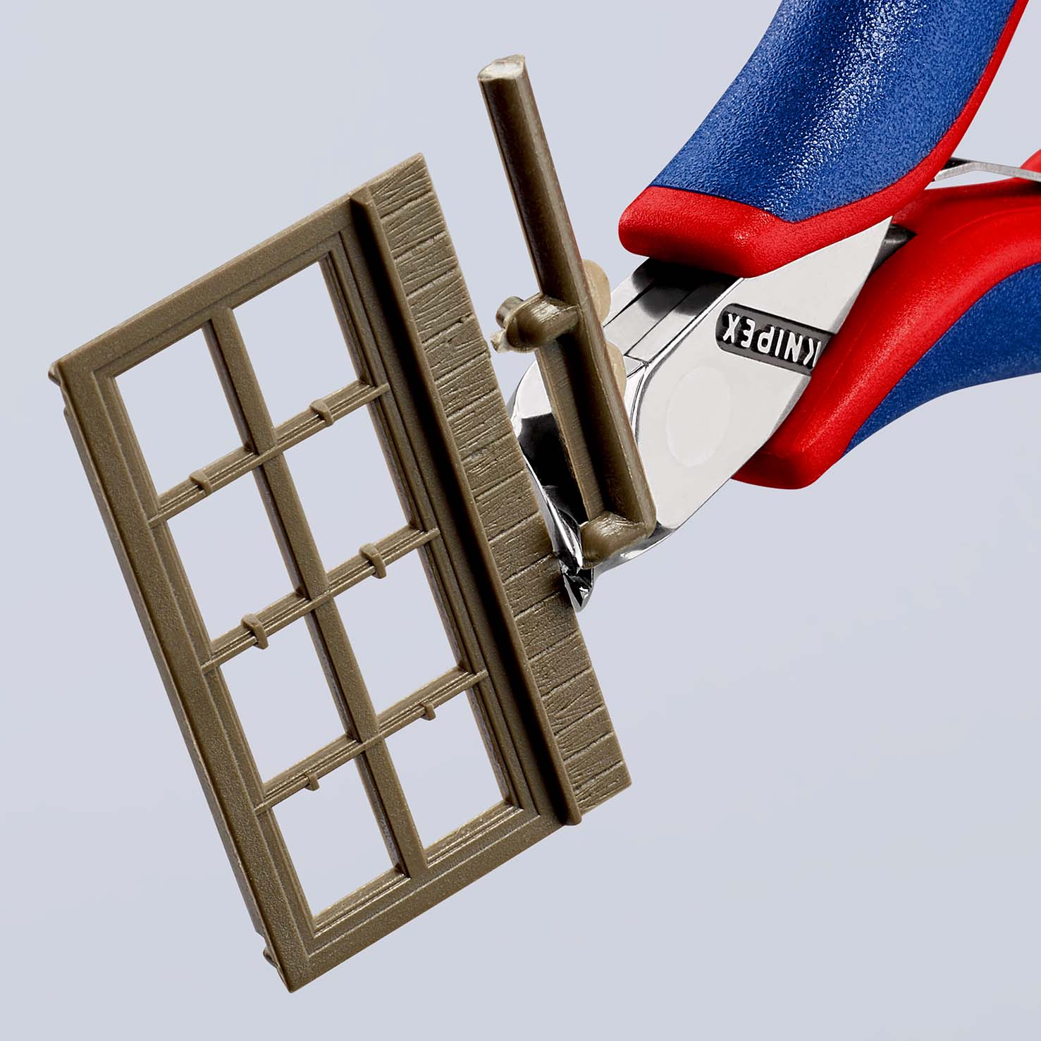 Кусачки торцевые для электроники, без фаски, губки 27°, 115 мм, 2-комп ручки (KN-6452115)