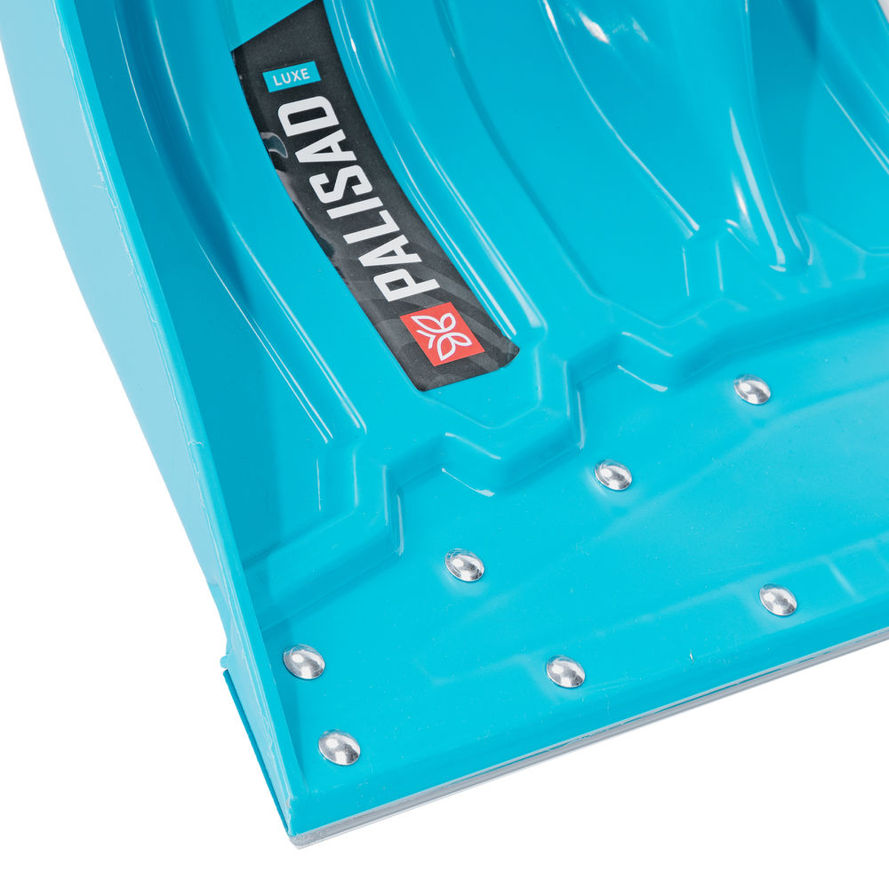 Лопата-скрепер для уборки снега, полипропилен, 460х320х1300 мм, алюминиевый черенок, ПВХ, LUXE Palisad (61797)