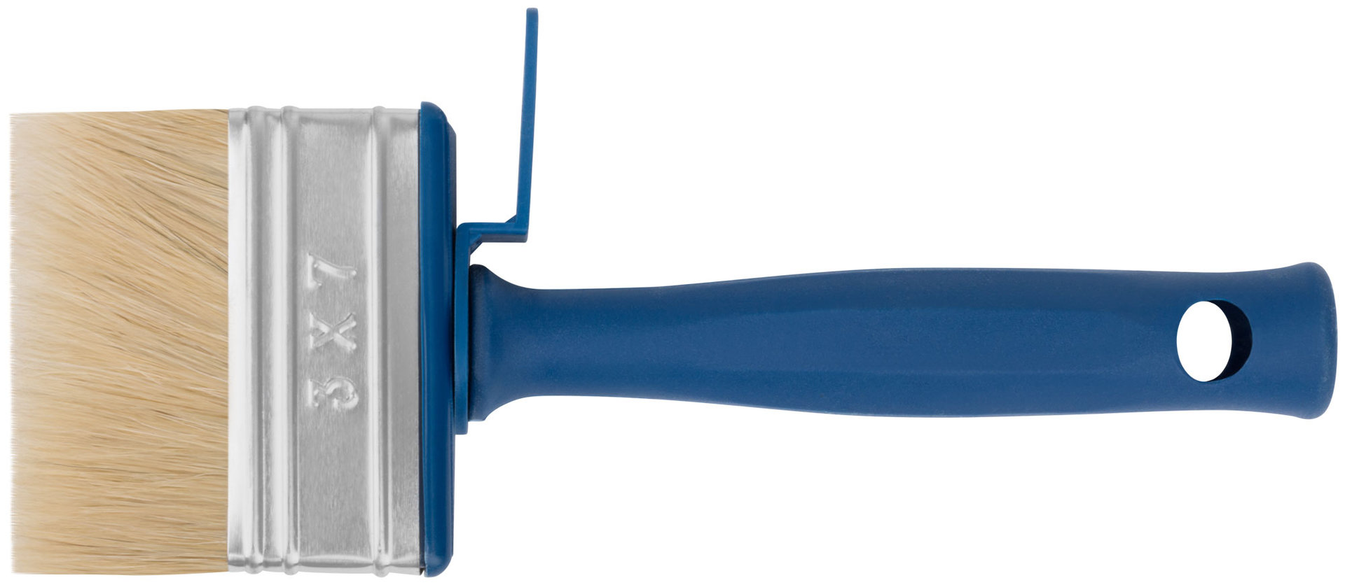 Макловица, натур.светлая щетина, пластиковый корпус, полая ручка, мини 30 х 70 мм (01656)