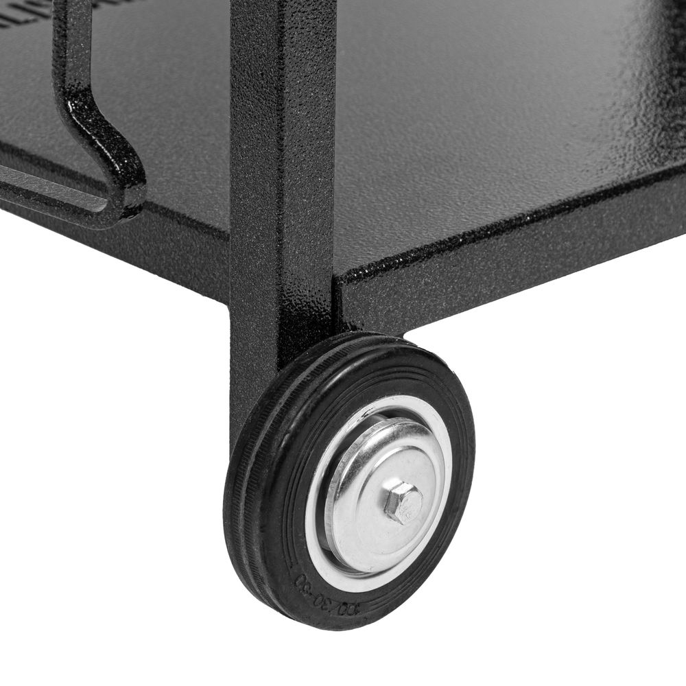 Мангал сварной на колесах, 662 х 390 х 152/805 мм, сталь 2 мм, кочерга в комплекте, Camping Palisad (69686)