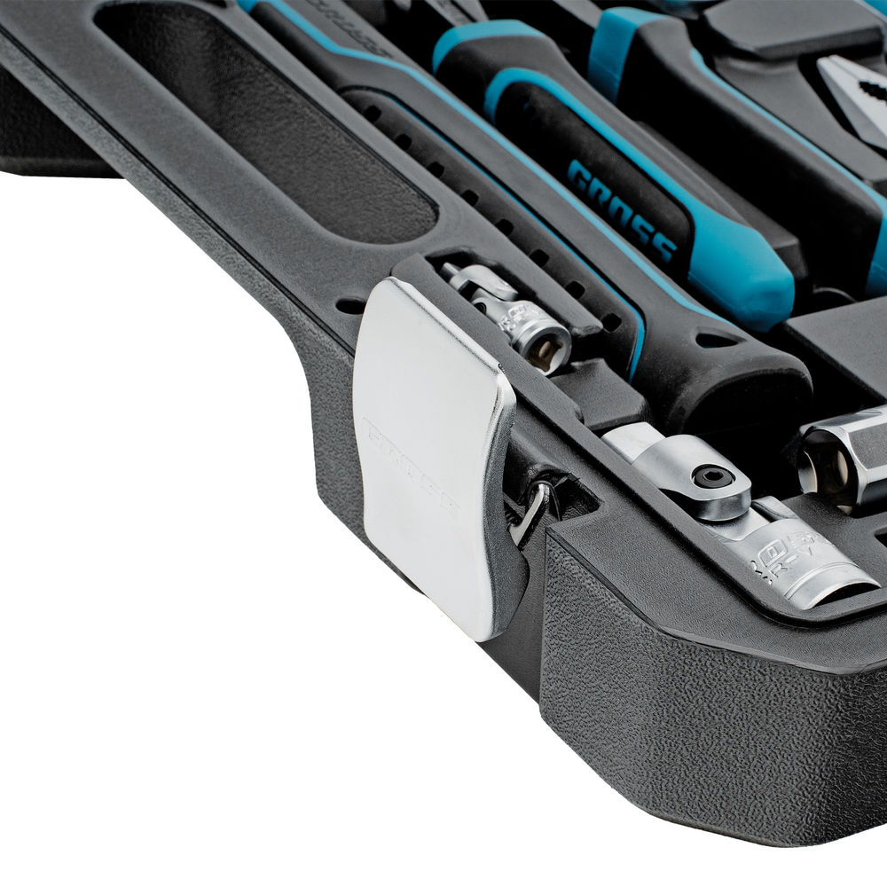 Набор инструментов, 1/4, 1/2, CrV, 120 зубьев, 76 предметов Gross