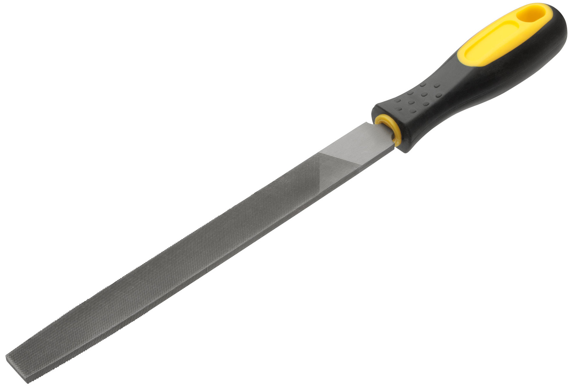 Напильник, прорезиненная ручка, плоский 200 мм (42576)