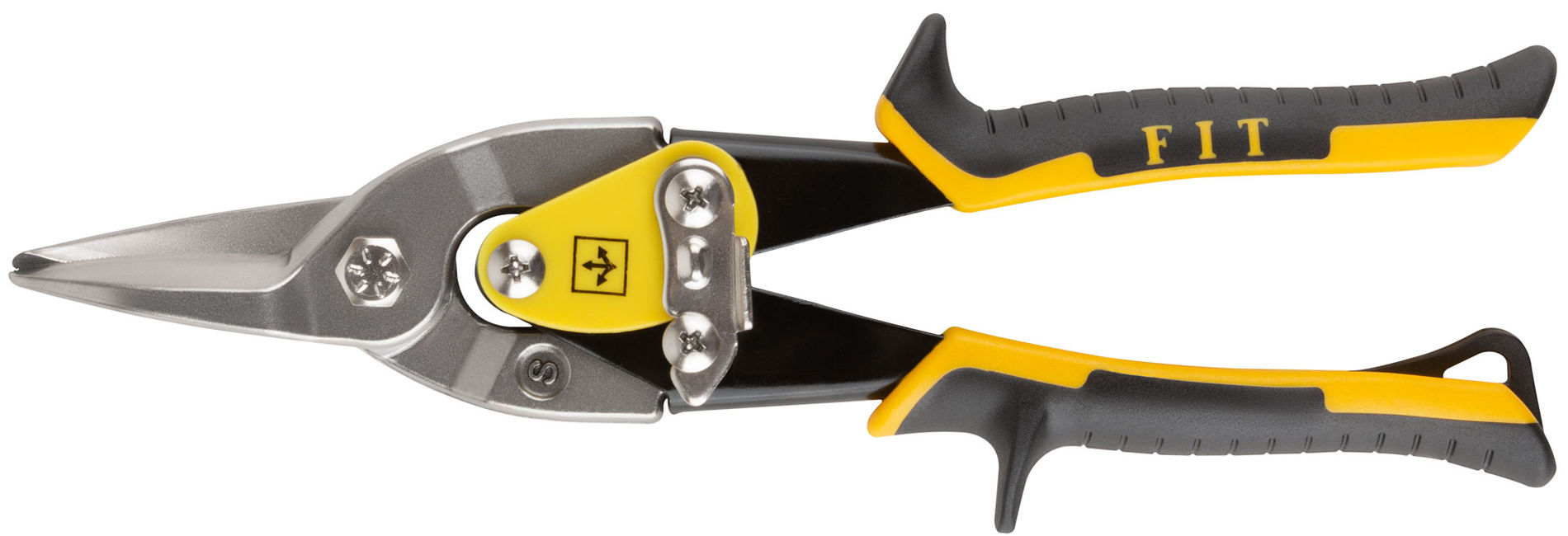 Ножницы по металлу усиленные CrMo Профи, прорезиненные ручки, прямые 250 мм (41578)