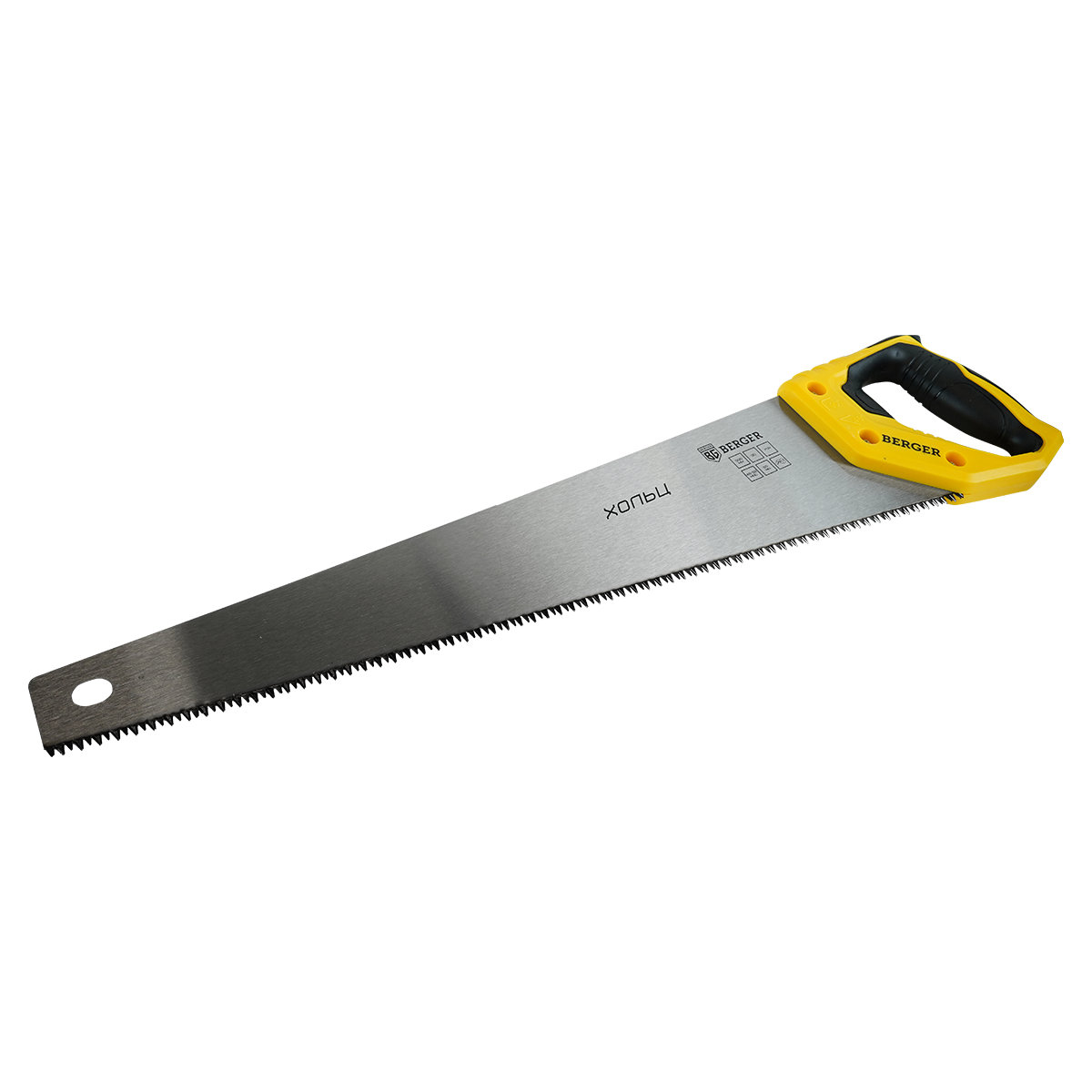 Ножовка по дереву «ХОЛЬЦ» 500мм, 3D заточка, 7TPI, BERGER BG1843