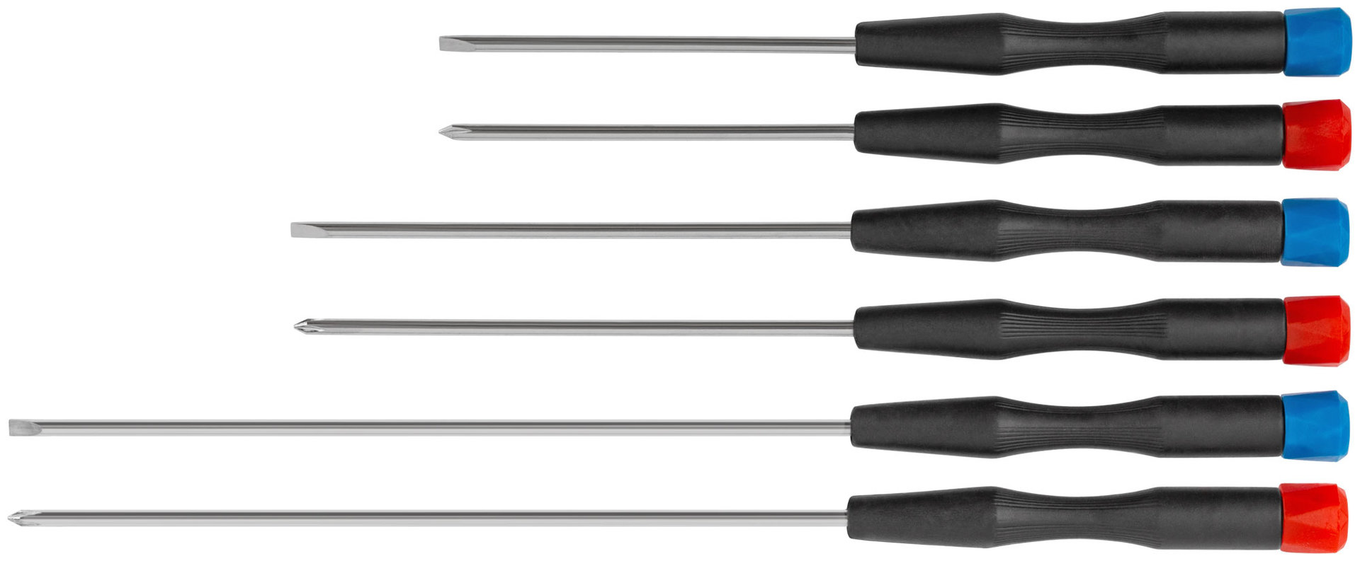Отвертки для точных работ удлиненные 6 шт., PH/SL (56138)