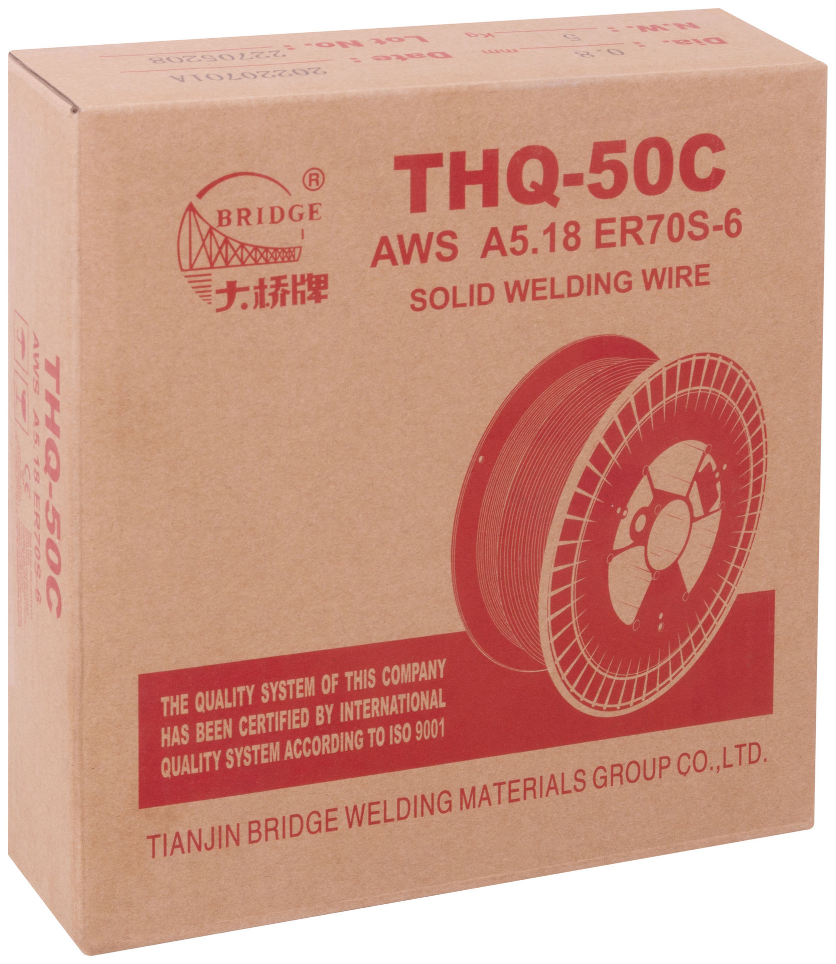 Проволока сварочная омедненная THQ-50C Bridge 0,8 мм (катушка 5 кг) (81736)