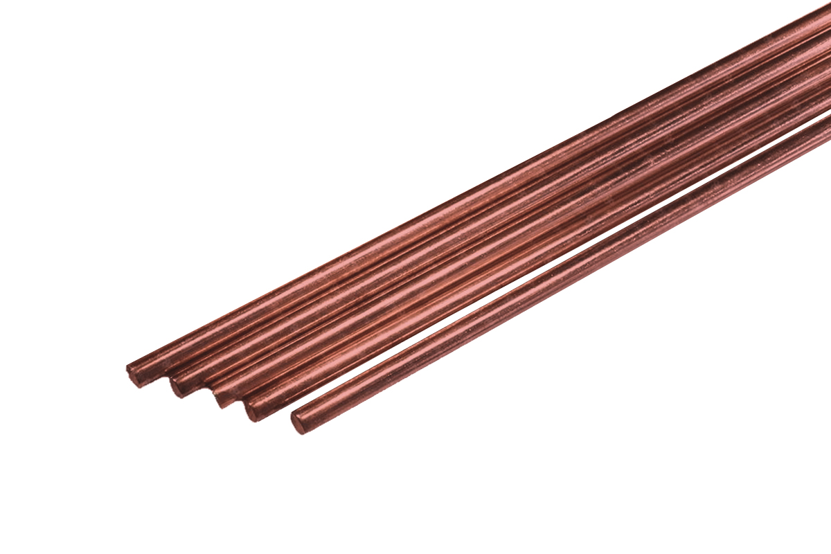 Прутки сварочные медные КЕДР CuSi3 D 2,0 мм (1000мм, пачка 5 шт.)