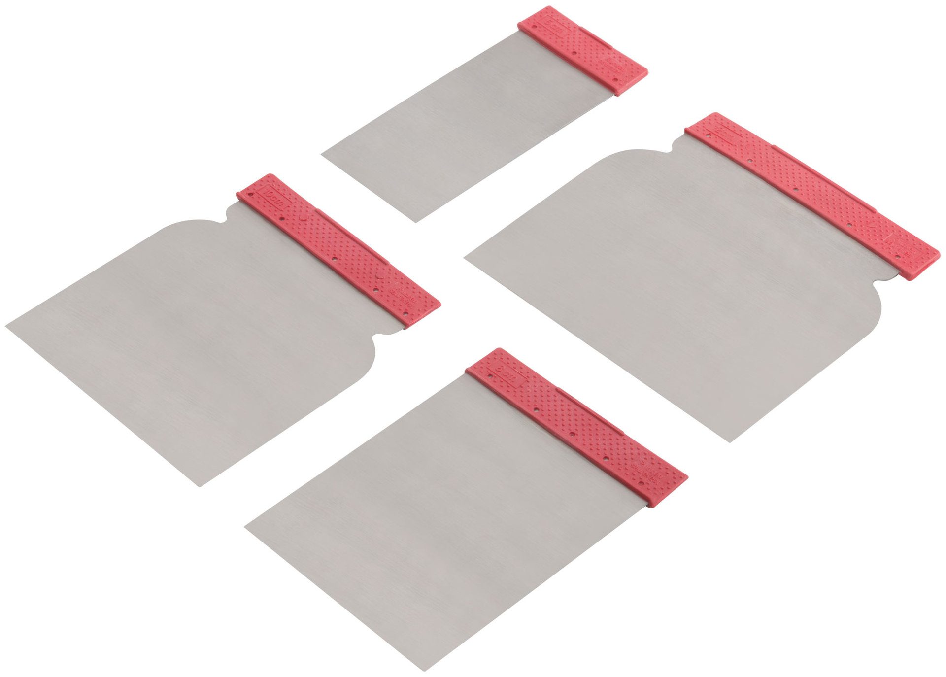 Шпатели металлические, набор 4 шт.(Япончик) 50/80/100/120 мм (06745)