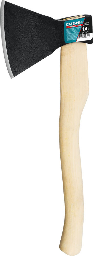 Кованый топор с округлым лезвием 1400/1750 г 500 мм СИБИН 2070-14
