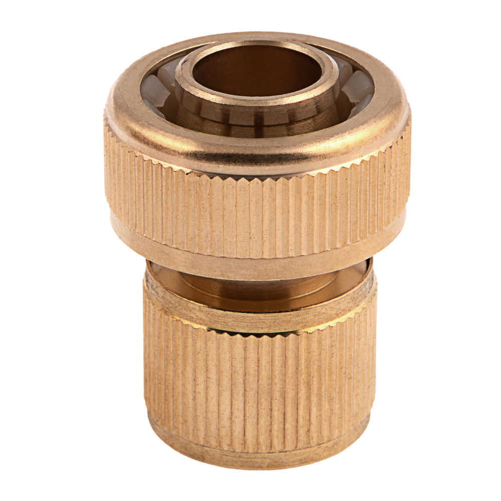 Соединитель латунный, быстросъемный для шланга 3/4 Palisad (66260)