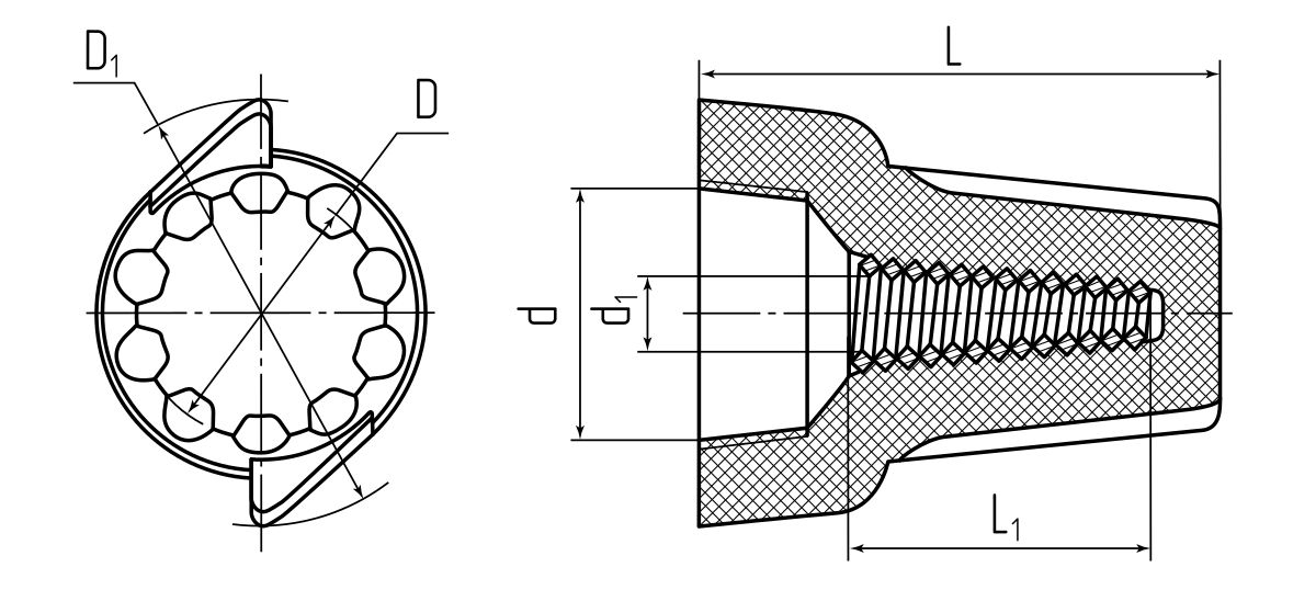 Соединительный изолирующий зажим СИЗ-К-8 (КВТ) (79503)