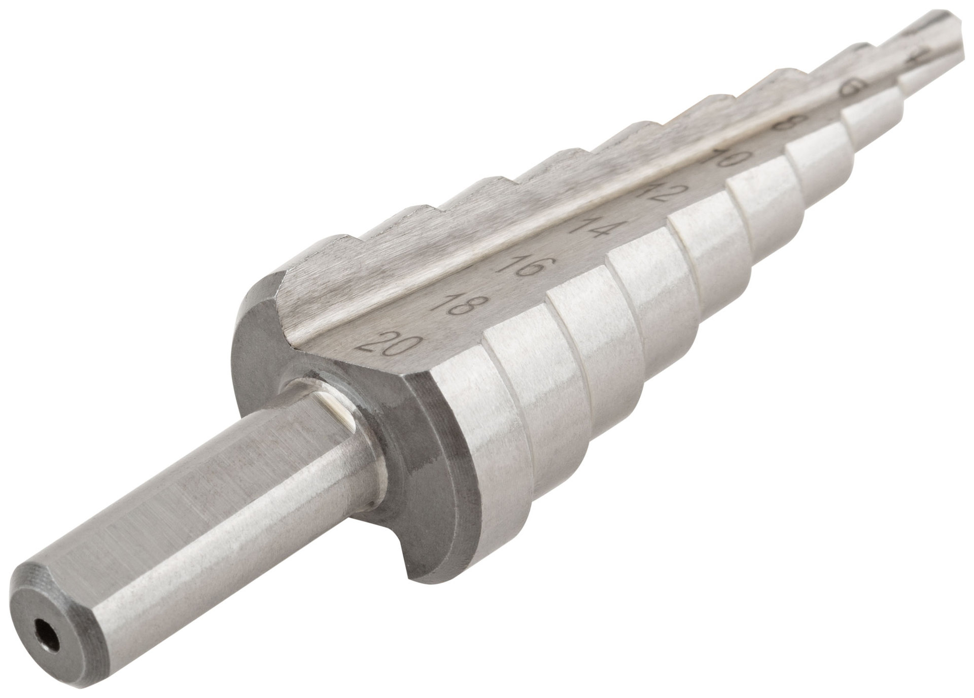 Сверло ступенчатое HSS ( Р6М5 ) по металлу, 9 ступеней, 4-20 мм