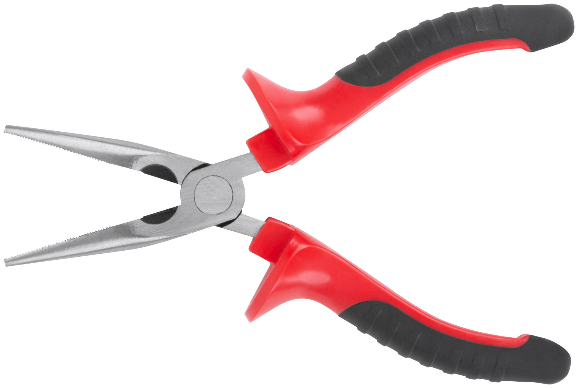 Тонконосы Оптима, двухцветные обрезиненные ручки, полированная сталь 165 мм (47557)