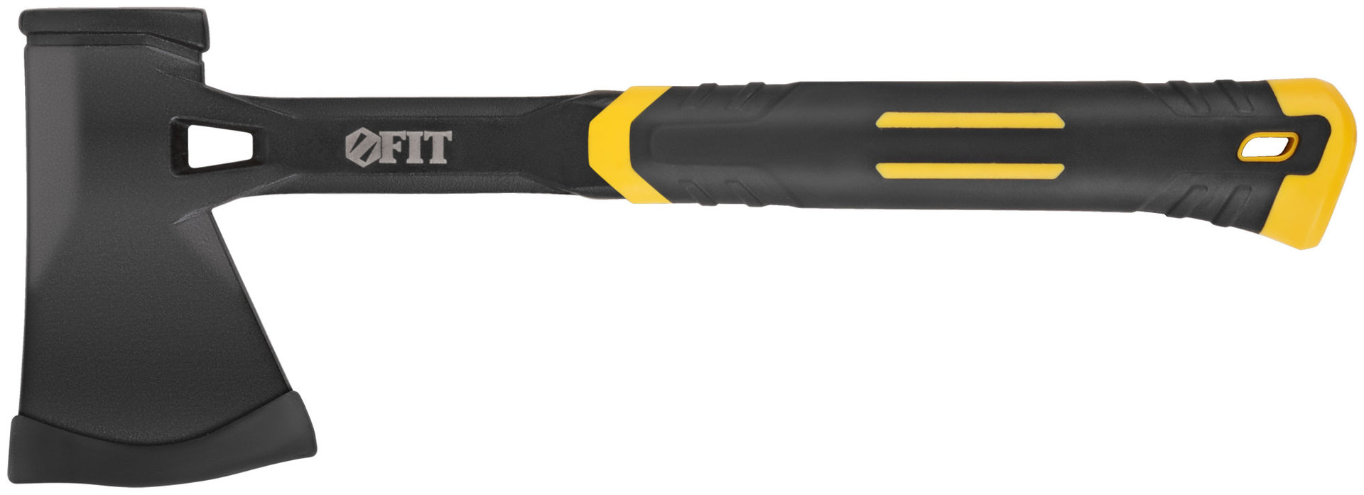 Топор туриста цельнометаллический Профи, пластиковая прорезиненная ручка 600 гр.