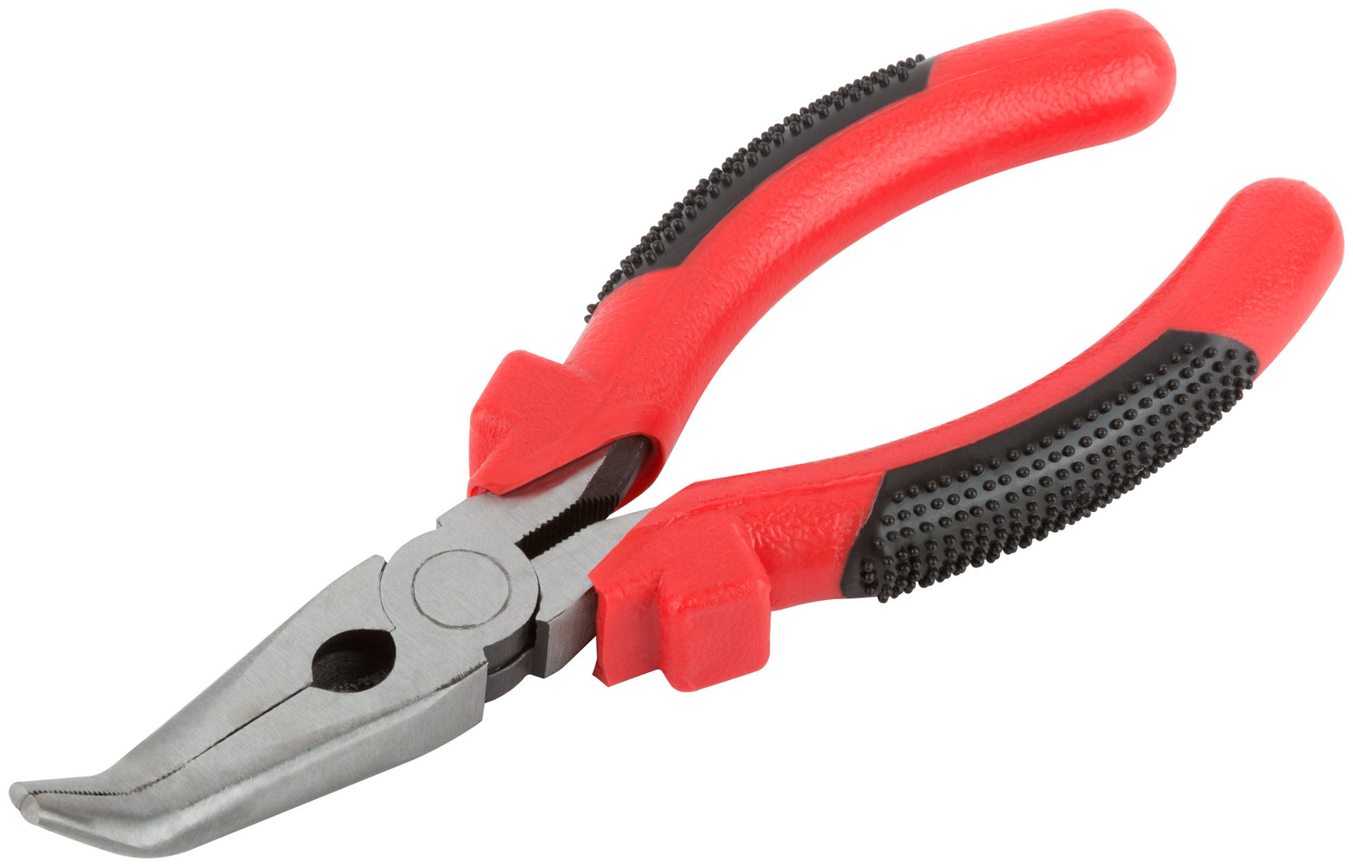 Утконосы Стандарт, красно-черные пластиковые ручки, полированная сталь 165 мм