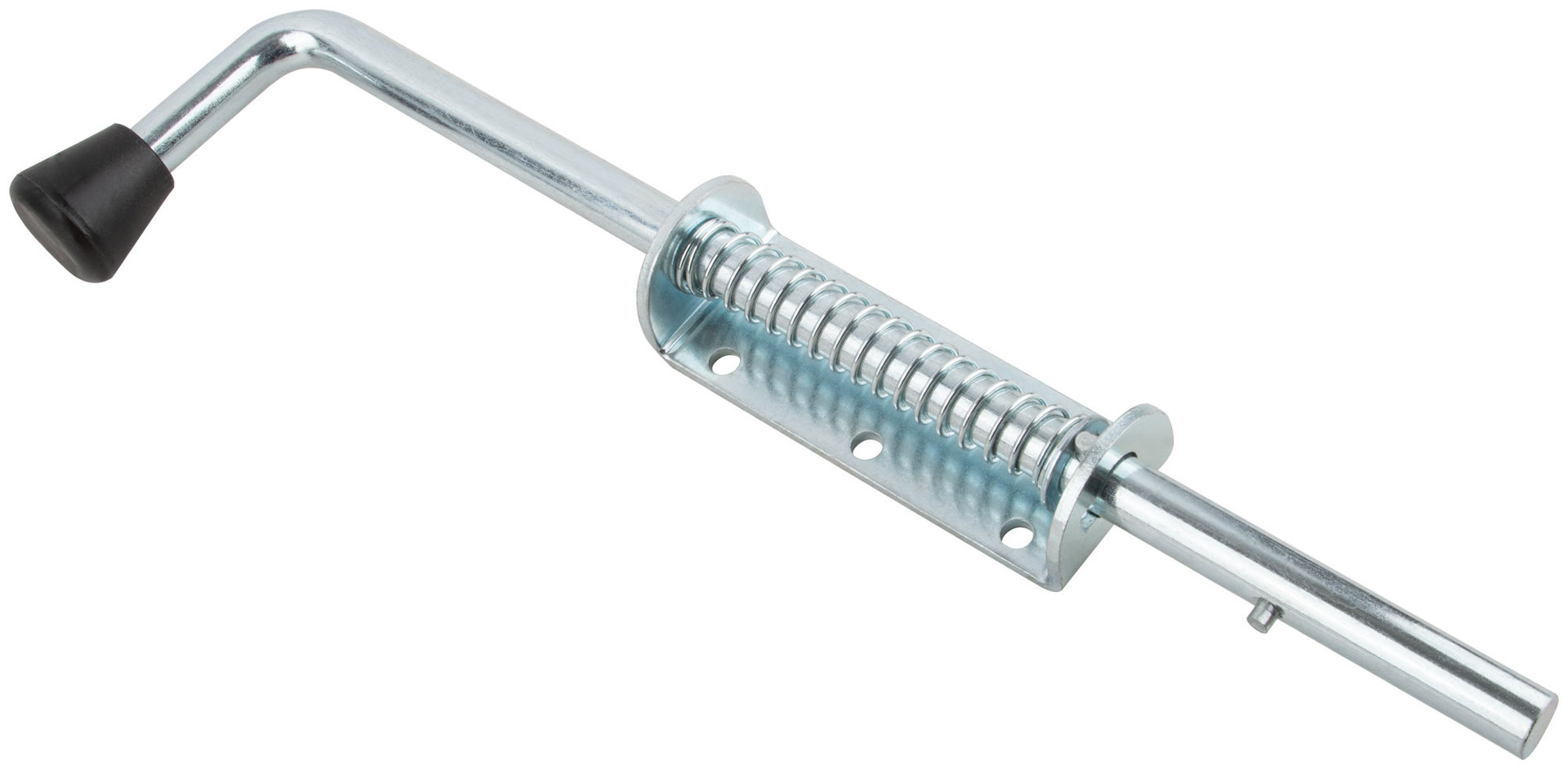 Засов пружинный накладной, круглый ригель, 350 мм (66699)