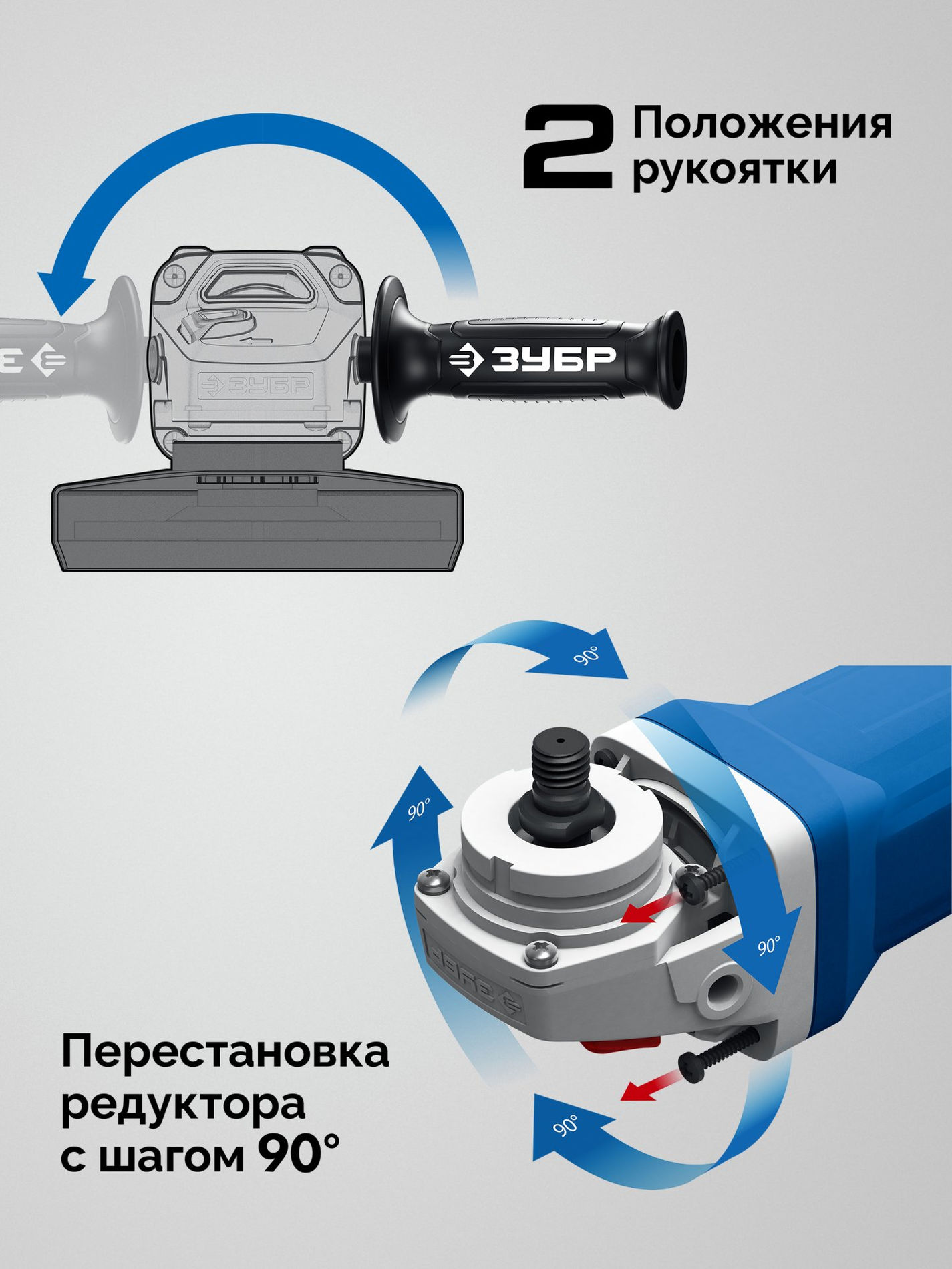 ЗУБР 20 В, ?Сотка? d105 мм, 2 АКБ LMS (4 А·ч), компактная УШМ, сумка, Профессионал (AB-100-850-42)
