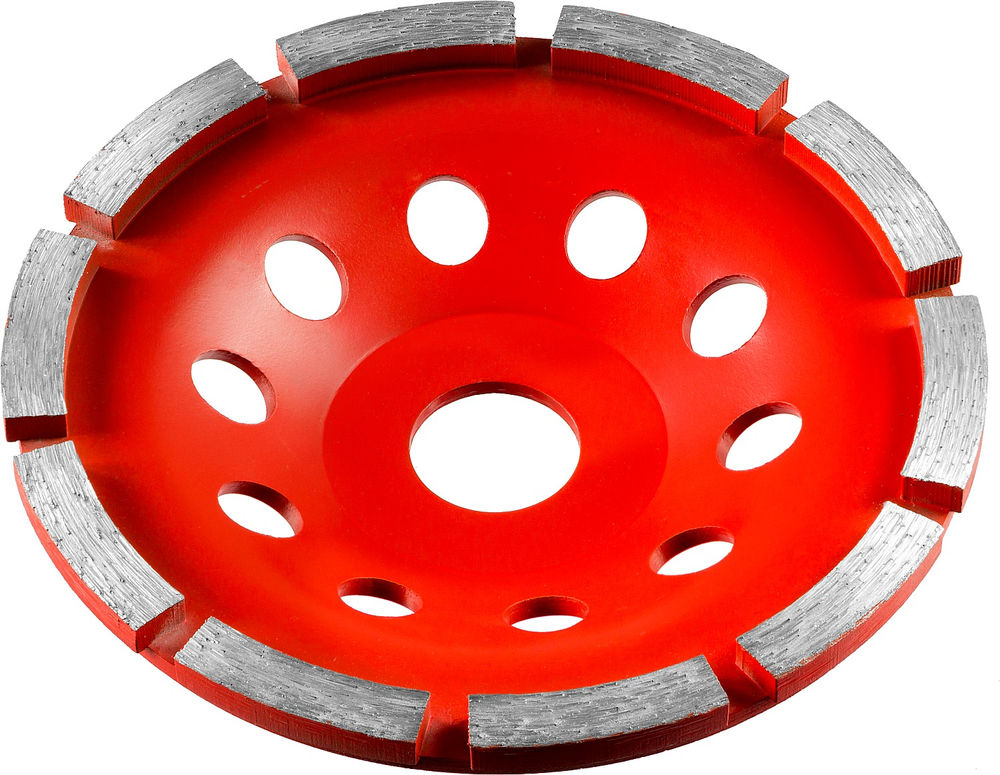 Чашка шлифовальная алмазная однорядная d 125 мм ЗУБР 33377-125