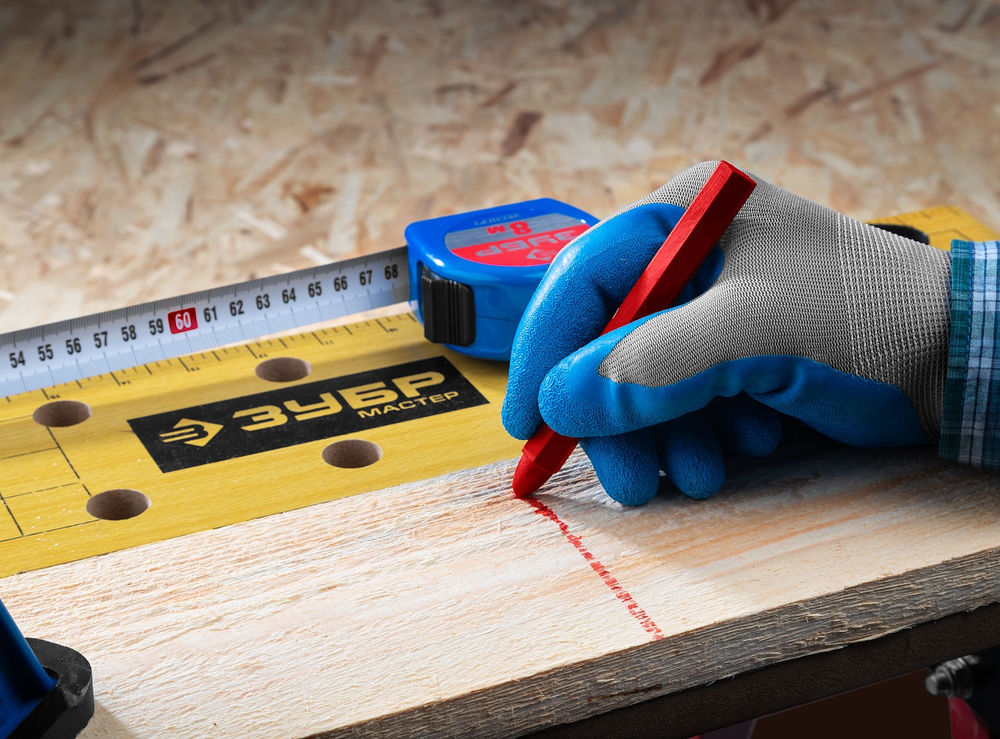 Мелки разметочные восковые жёлтые 6 шт ЗУБР 06330-5