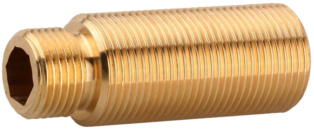 Муфта соединительная проходная ШиреФит 51 мм, внешняя резьба-внешняя/внутренняя резьба 1/2 - 3/4 / 1/2, с накидными гайками ЗУБР 51590-051-1/2