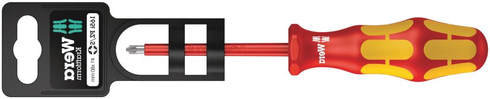 Отвёртка диэлектрическая PlusMinus 1 x 80 мм VDE SB серия 165 i PZ/S Wera WE-100021