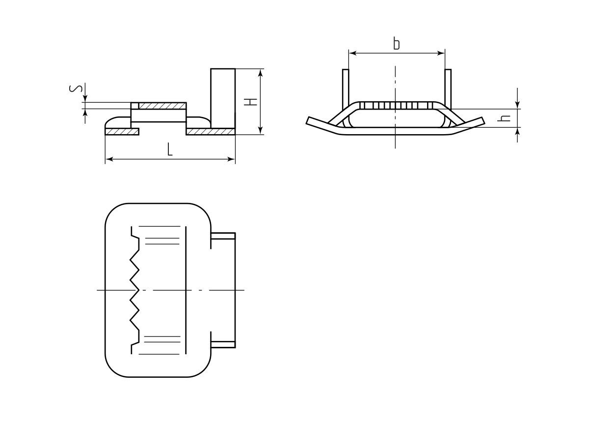 Бугель БМ (201)-20 (100шт) (Fortisflex) (83584)