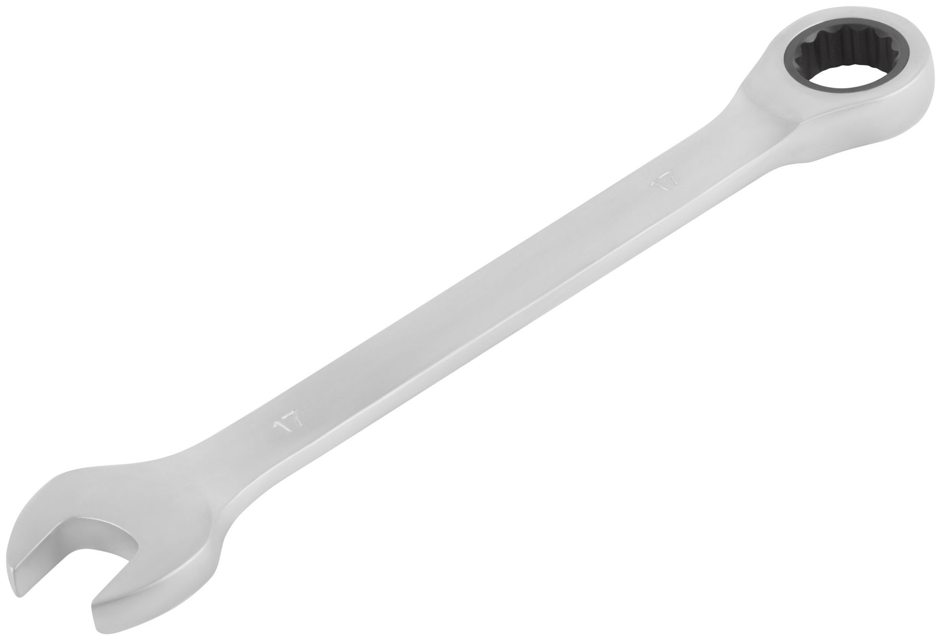 Ключ комбинированный трещоточный, CrV реверсивный механизм 17 мм (63467)