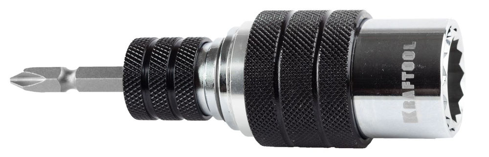 Бита с торцовой головкой 17/21 мм, 2 шт, с фиксатором KRAFTOOL 26398-H2