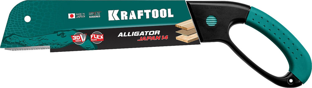 Ножовка по дереву Alligator Japan 14, 300 мм KRAFTOOL 1-15181-30-14