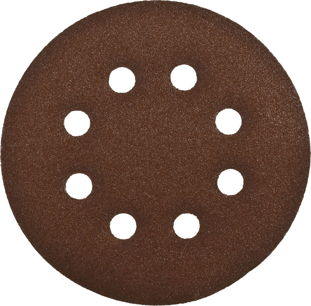 Круг шлифовальный Стандарт 125 мм, 8 отверстий, Р120, 5 шт ЗУБР 35350-125-120