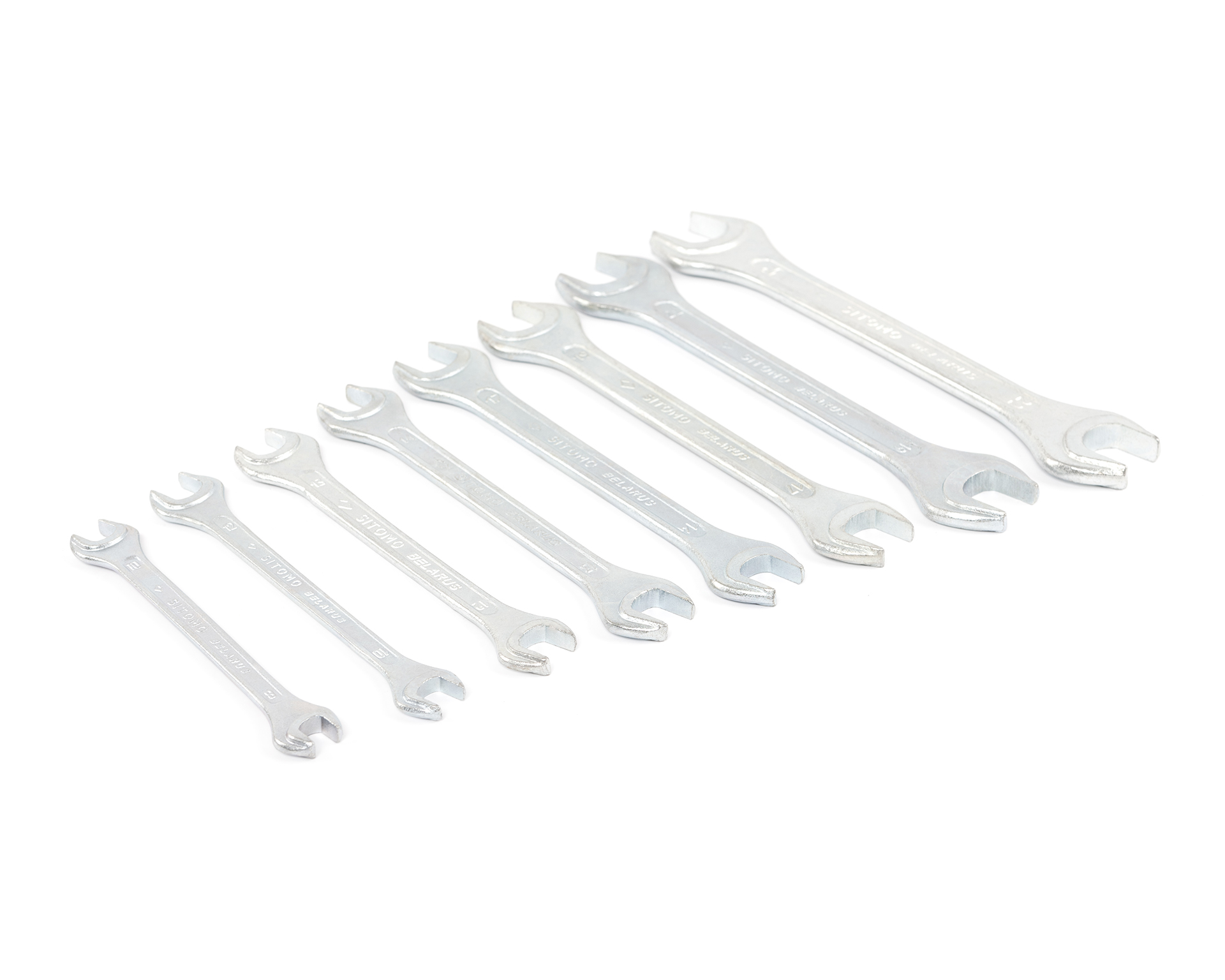 Набор ключей гаечных рожковых двусторонних 8 шт. (8-24) вак.уп. SITOMO BELARUS