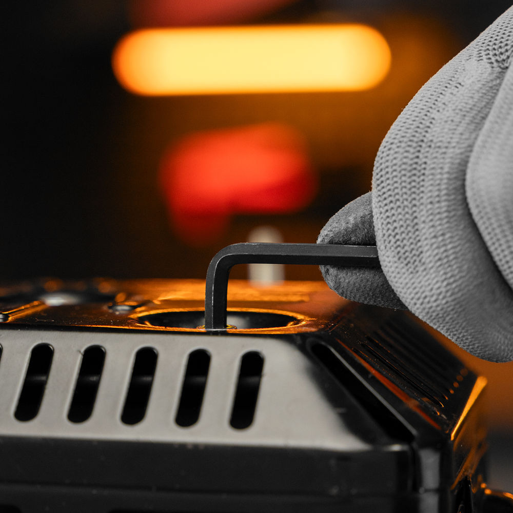 Набор ключей имбусовых HEX, 1.5-10 мм, CrV, 10 шт, оксидированные, на кольце Sparta