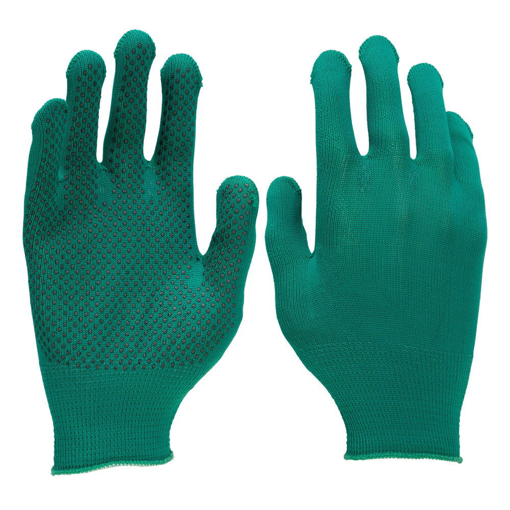 Перчатки в наборе, 5 пар, цвета в ассортименте, ПВХ точка, L, Palisad (67854)