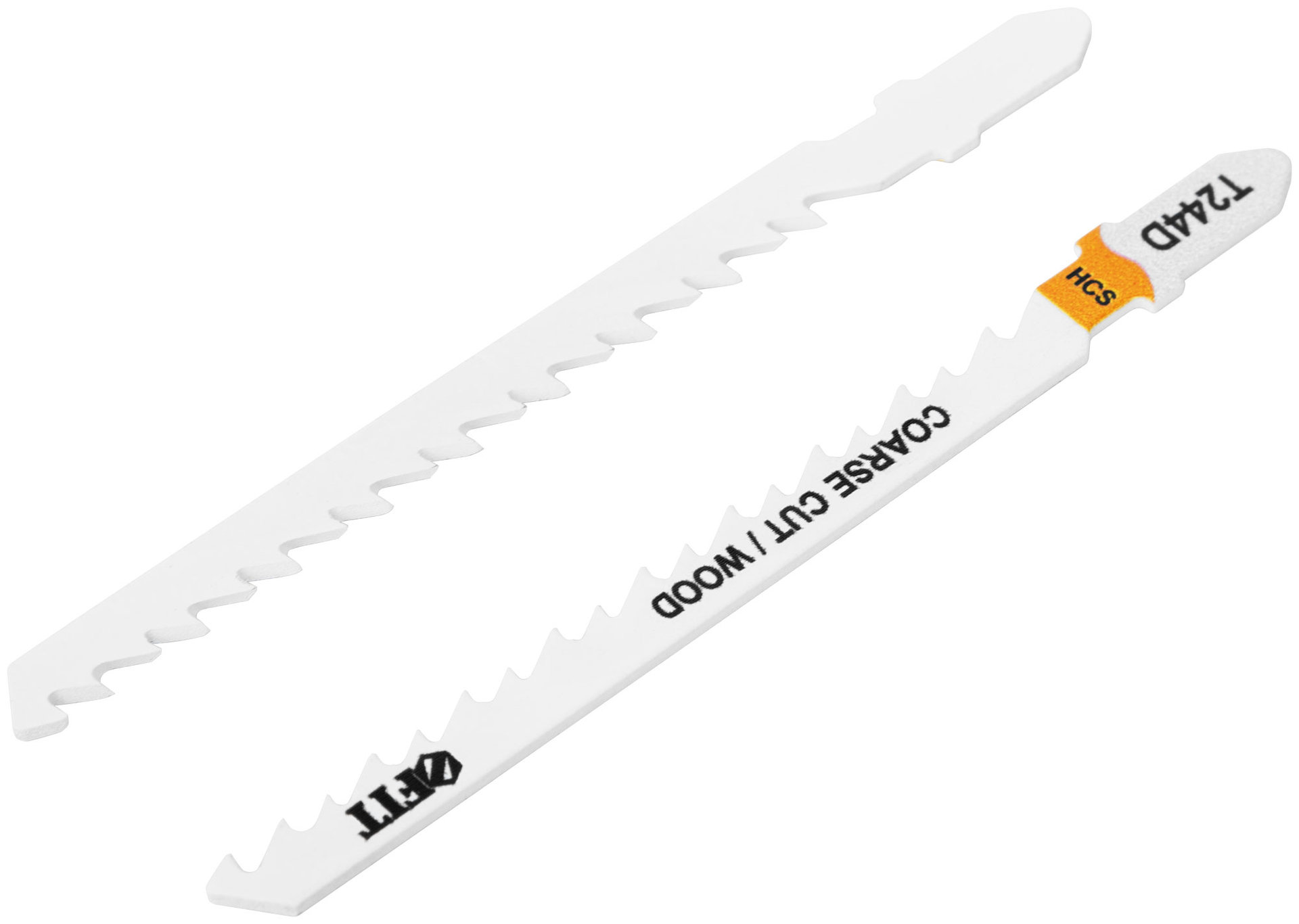 Полотна по дереву, HCS, разведенные, шлифованные зубья 100/74/4 мм (T244D), 2 шт. (40940)