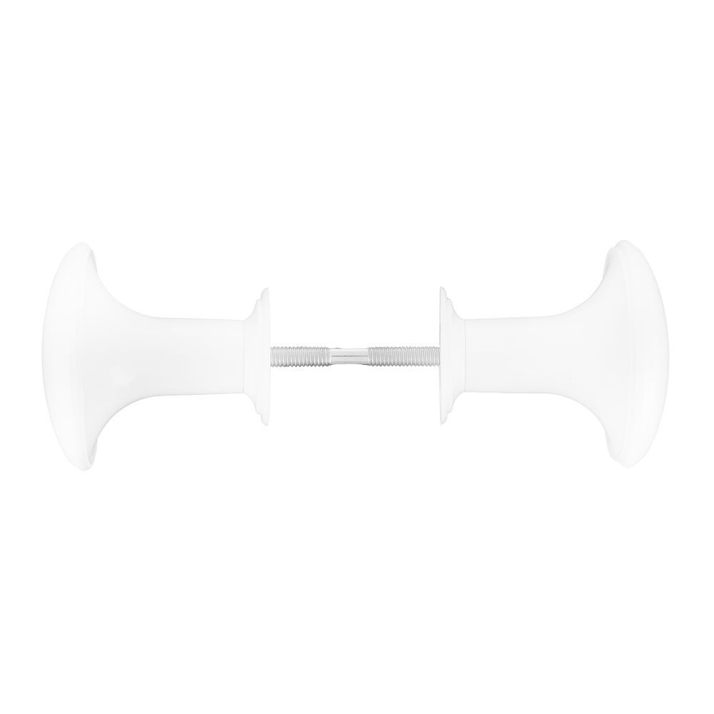 Ручка-кнопка РК1 пласт, белая, 5 шт, (Металлист) (91587)