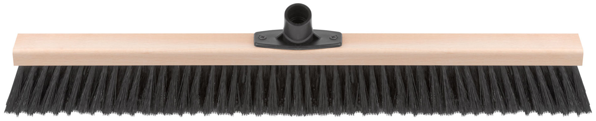 Щетка для пола деревянная наклонная Метро, пластиковая тулейка под углом, 5-ти рядная, 600х45 мм (68043)